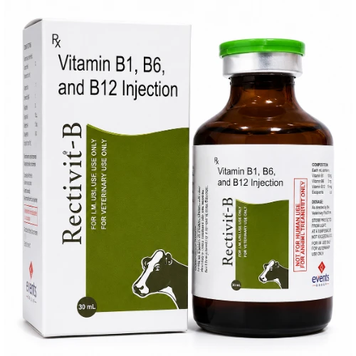 Rectivit-B Injection: MULTIVITAMIN POWDER WITH MULTIMINERALS CHOCOLATE FLAVOUR, a product by Events Pharmaceuticals Pvt. Ltd.